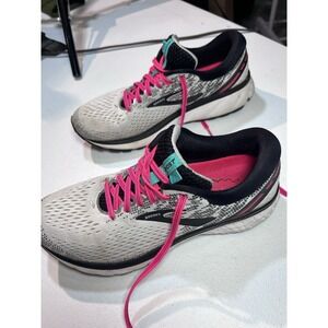 Brooks Ghost 11 Women's Running Shoes‎ 1202771B192 Gray Black Pink Size 9.5